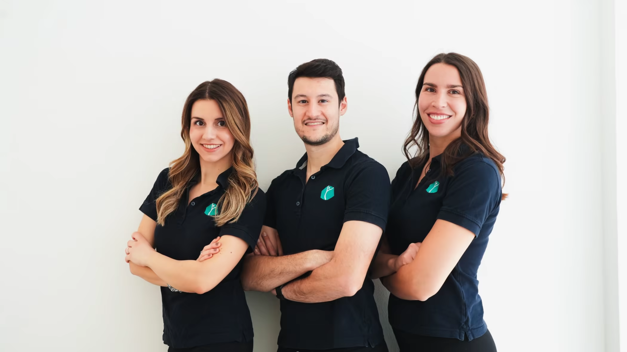 Micaela, Simone and Stefania, BeFysio physiotherapists in the Milan clinic